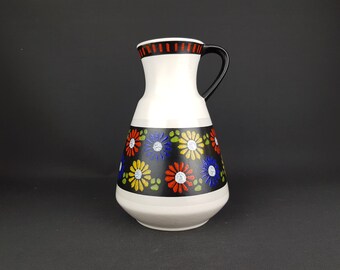 Vintage DUMLER UND BREIDEN Keramik Red Vase 102/25 West Vintage DUMLER UND BREIDEN Keramik Red Vase 102/25 West