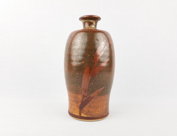陶器 花瓶 曲線的なデザイン トルコ陶器 花瓶 チューリップ型 Sサイズ 高さ15×直径7.5cm フラワー
