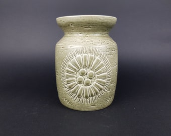 Vintage  RÖRSTRAND SWEDEN Green Vase from the Zenit Serie by Gunnar Nylund  1960s