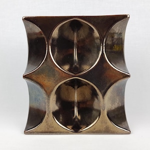 RARE Vintage Copper Lustre STEULER KERAMIK Vase by Cari Zalloni West German Pottery 1963