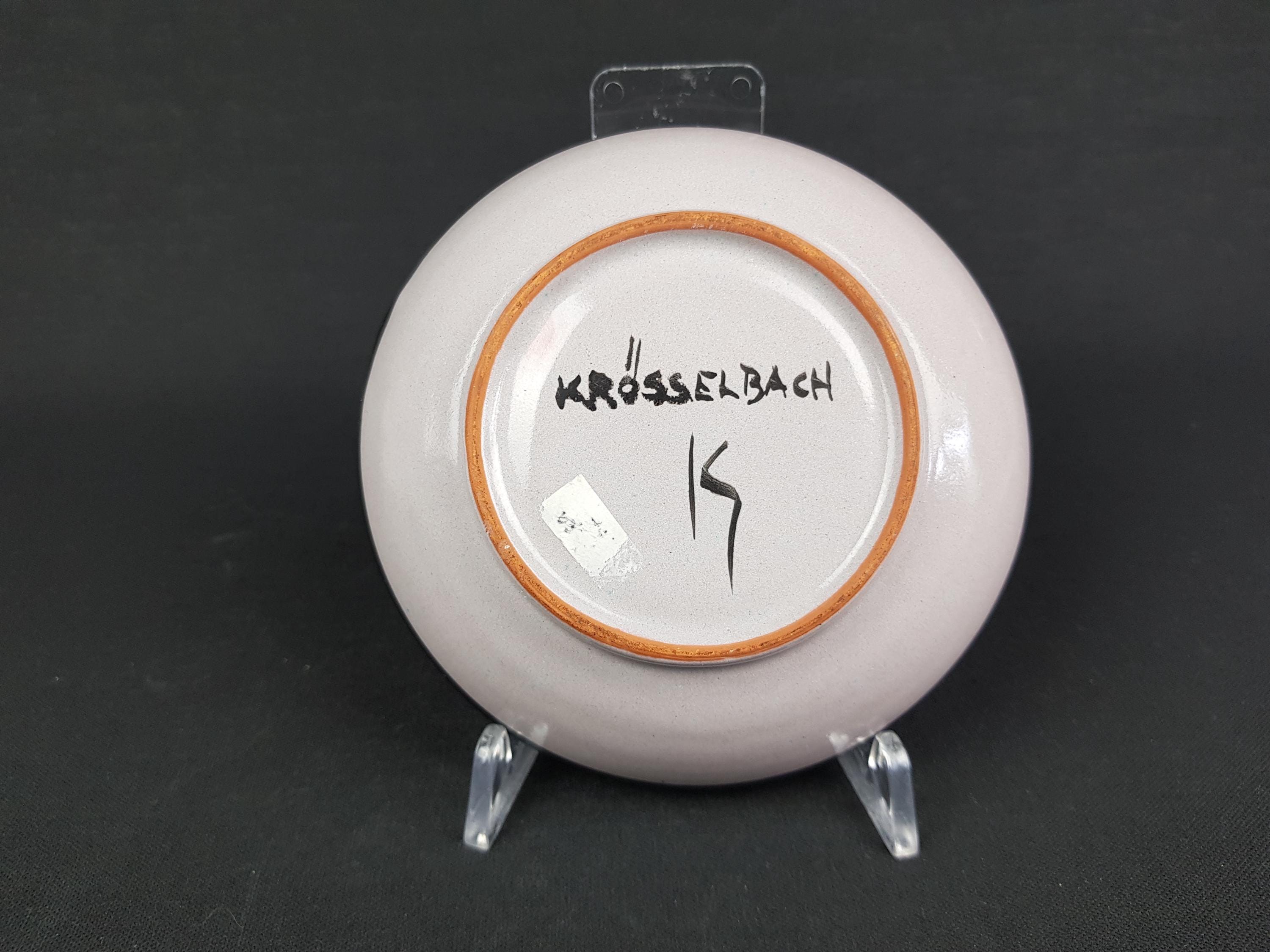 ヴィンテージ クロッセルバッハ 陶器ボウル クレア・ザンゲ作 西ドイツ