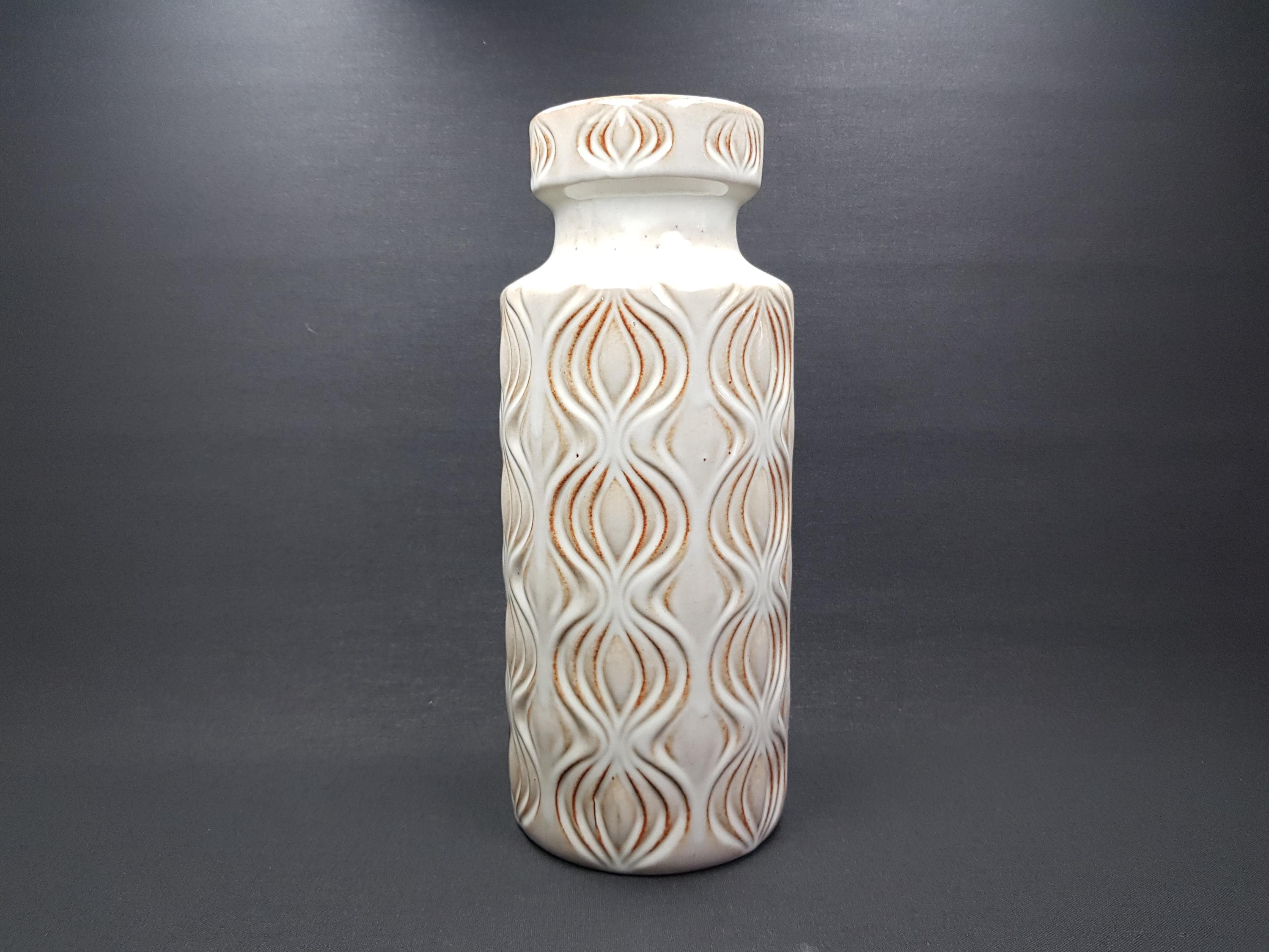 Vintage SCHEURICH KERAMIK Beige Vase With Onion Amsterdam Decor