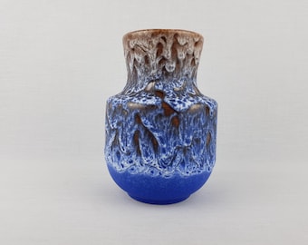 Vintage Steuler Fat Lava Vase – Model 141/15 – West Germany – Blue