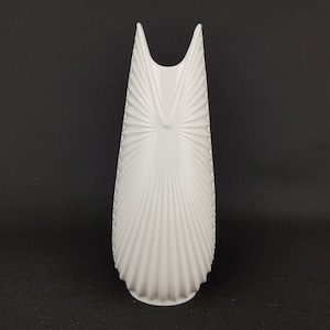 Vintage TIRSCHENREUTH Bavaria Porzellan Op Art vase West German Pottery 1960 1970s