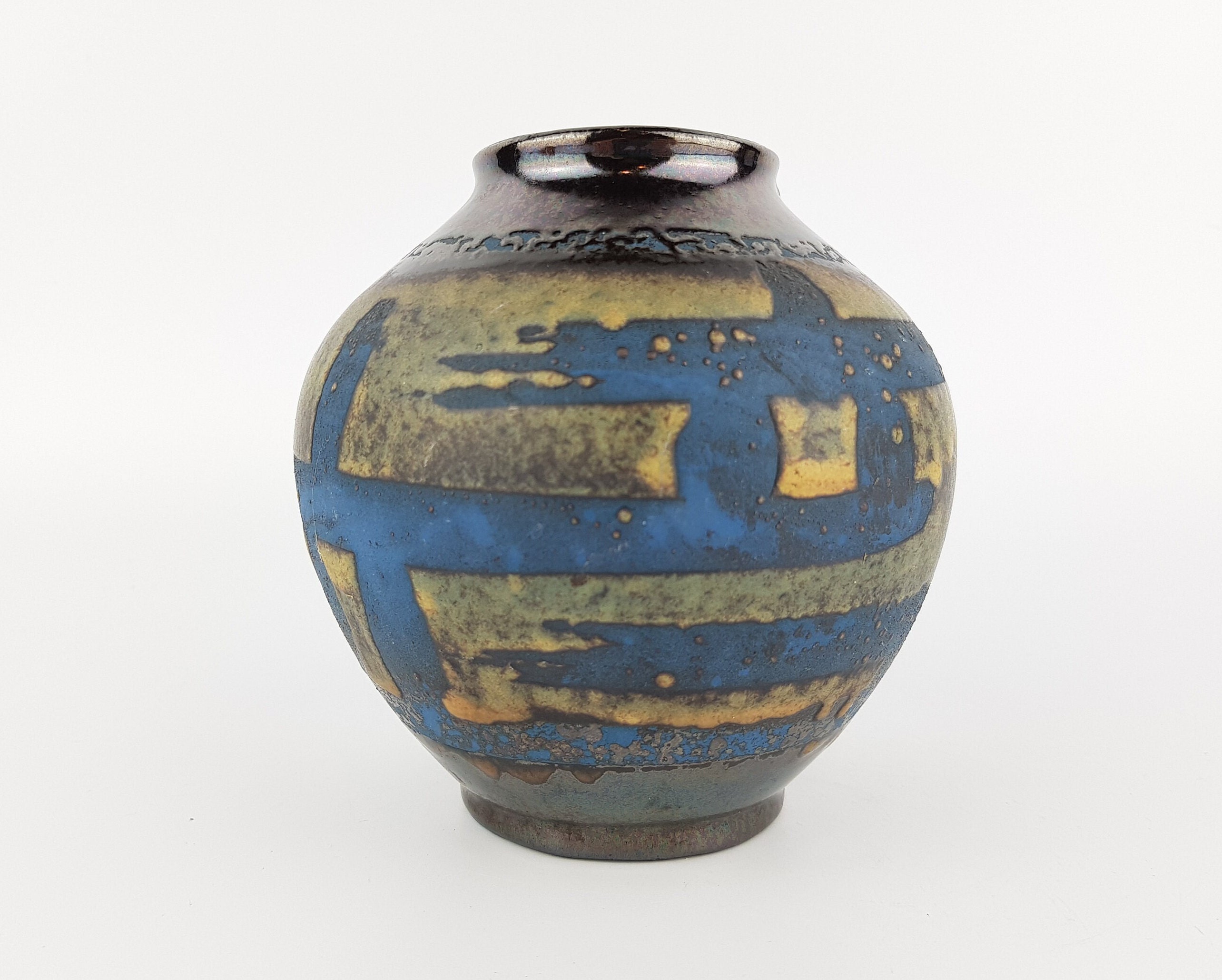 西ドイツ German Art Pottery ヴィンテージ フラワーベース Carstens 花器 花瓶 オブジェ 陶器 カルステンス アートポタリー 93112 西ドイツ German Art Pottery ヴィンテージ フラワーベース Carstens