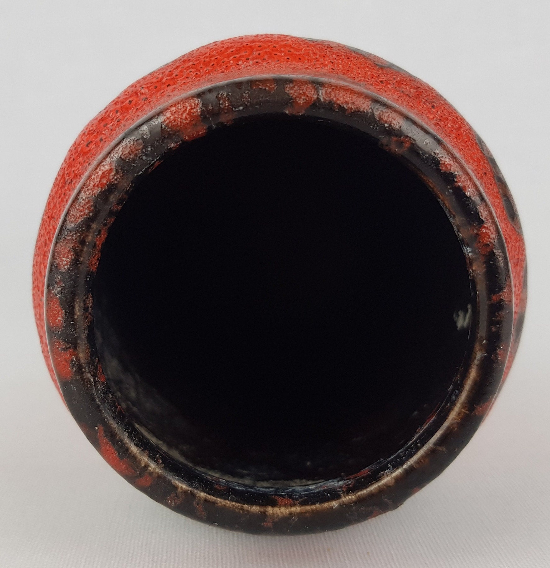 Vintage SCHEURICH KERAMIK Red Fat Lava Vase 231 15 West German