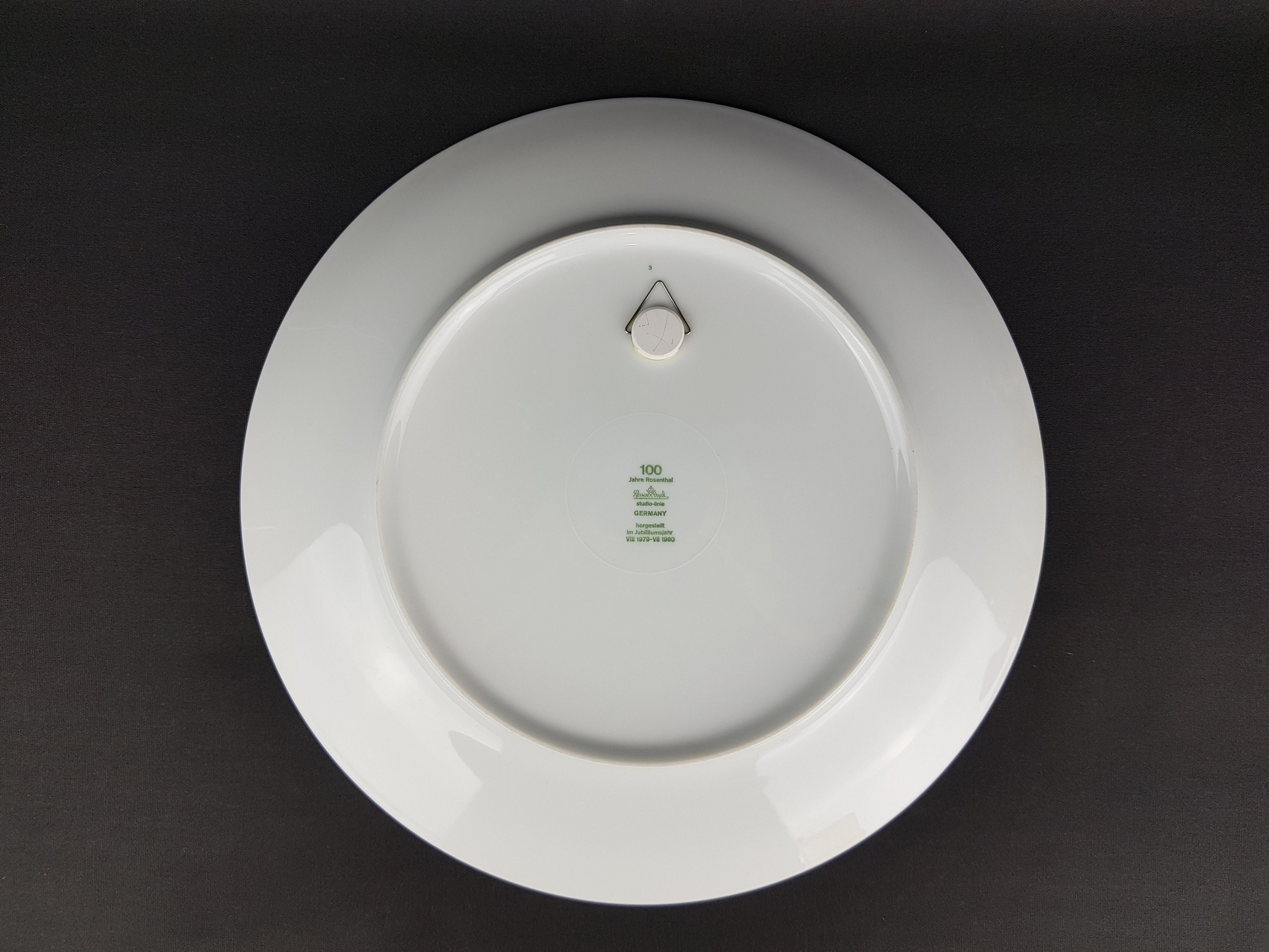 Vintage ROSENTHAL PORZELLAN Studio Linie Porcelain Anual Plate 100