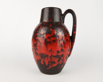 Vintage SCHEURICH KERAMIK Red Vase 550 10 West German
