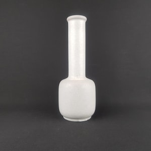 Vintage STEULER KERAMIK Beige Vase 127/25 West German Pottery 1960s