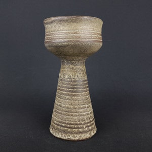 Vintage LORÉ Keramiek BEESEL Brown Vase with form number B132 Studio Art Vase by Matt Camps Dutch Pottery 1960s