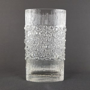 Sklo Union Clear Candle Wax Drip 7 Glass Vase by Frantisek Peceny 
