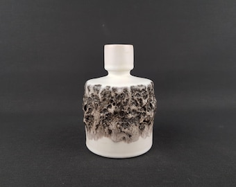 ヴィンテージミッドセンチュリー溶岩花瓶 – Fat Lava Keramik、60er