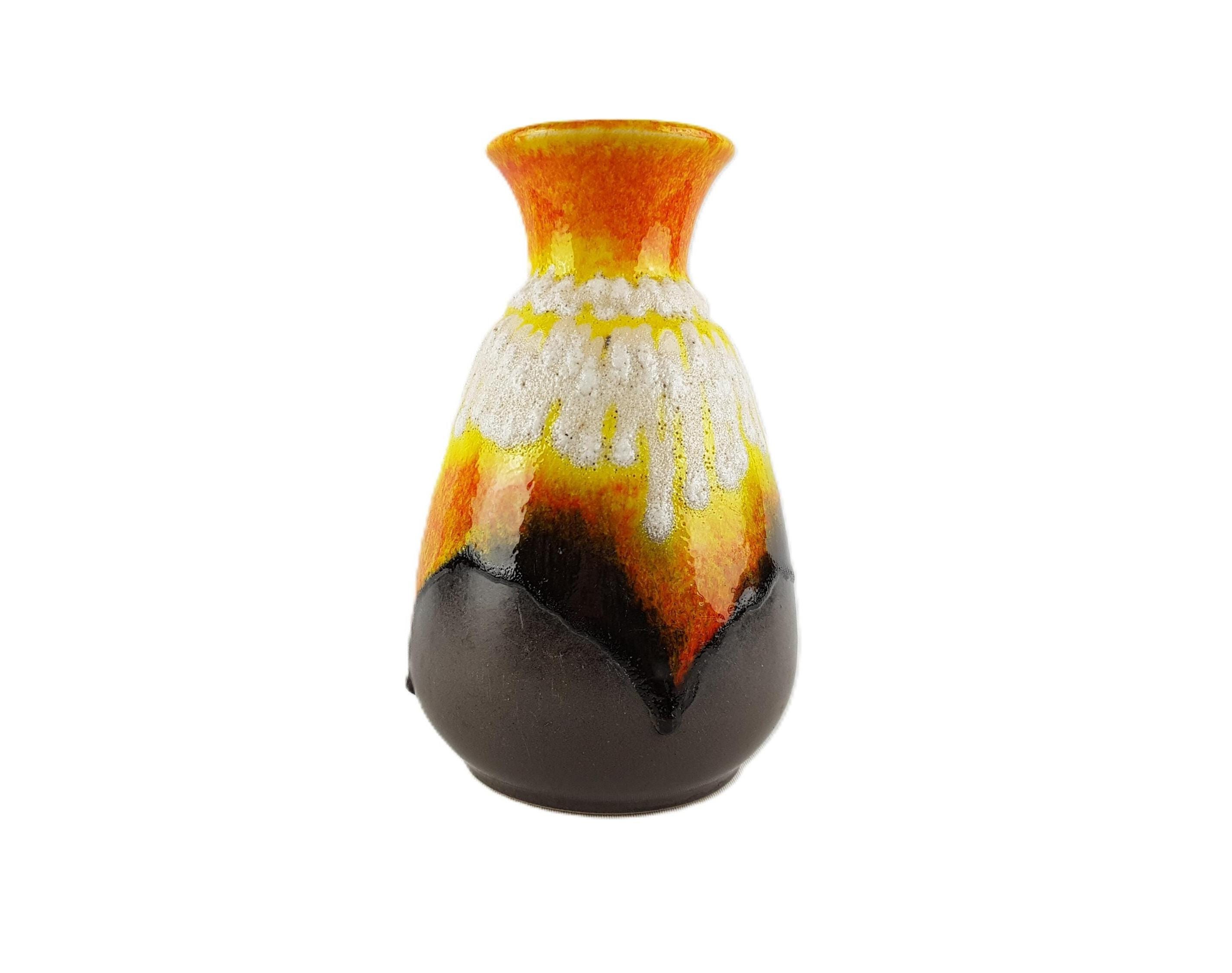 West German Fat Lava Orange - Etsy UK