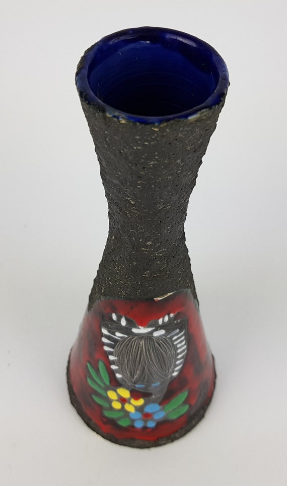 ヴィンテージ サンマリノ イタリア スグラッフィートの少女が描かれた