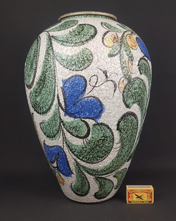 Ruscha_「Enzian」_320/3 Vintage Collectors Item Tall Vase Ruscha Enzian 320/4 50s - Etsy