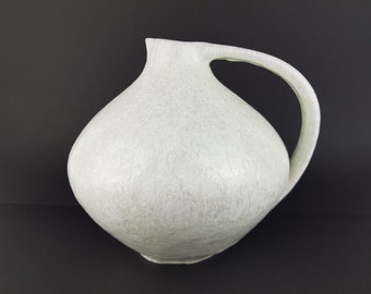 Ruscha_「Enzian」_320/3 Vintage RUSCHA Keramik Vase With Enzian Decor, West German