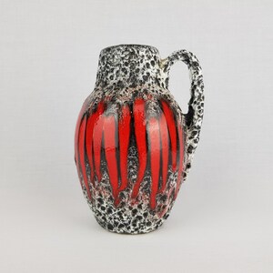 Reserved --vintage SCHEURICH KERAMIK Fat Lava Vase With Lora
