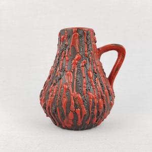Vintage CERAMANO &quot;Rubin&quot; Handled Jug Vase| Design by Hanns Welling| 1960s - Excellent Condition!