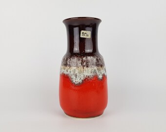 ５５％以上節約 97 Vase Yellow KERAMIK BAY Vintage 20 Pottery German West 花瓶・フラワースタンド