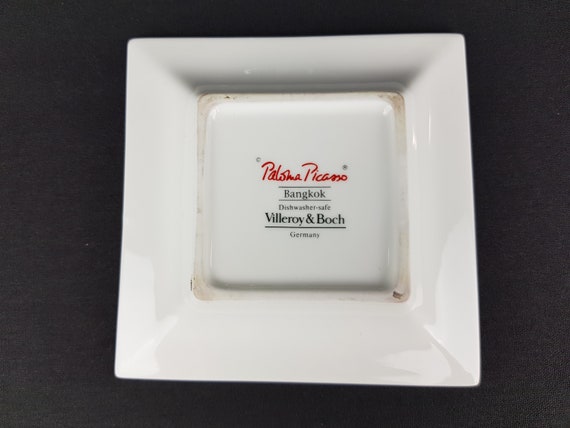 Vintage VILLEROY and BOCH Paloma Picasso Bangkok Square Dish Bowl