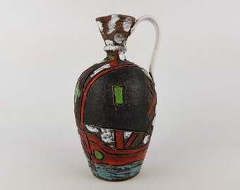 Vintage FRATELLI FANCIULACCI Vase with Sailing Ships decor