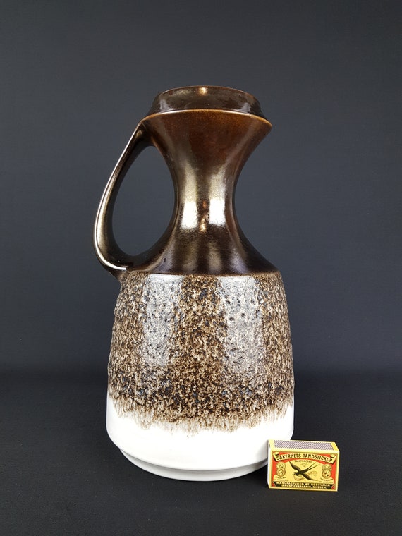 大型ヴィンテージ 1960 年代 STEULER KERAMIK ファット ラバ花瓶