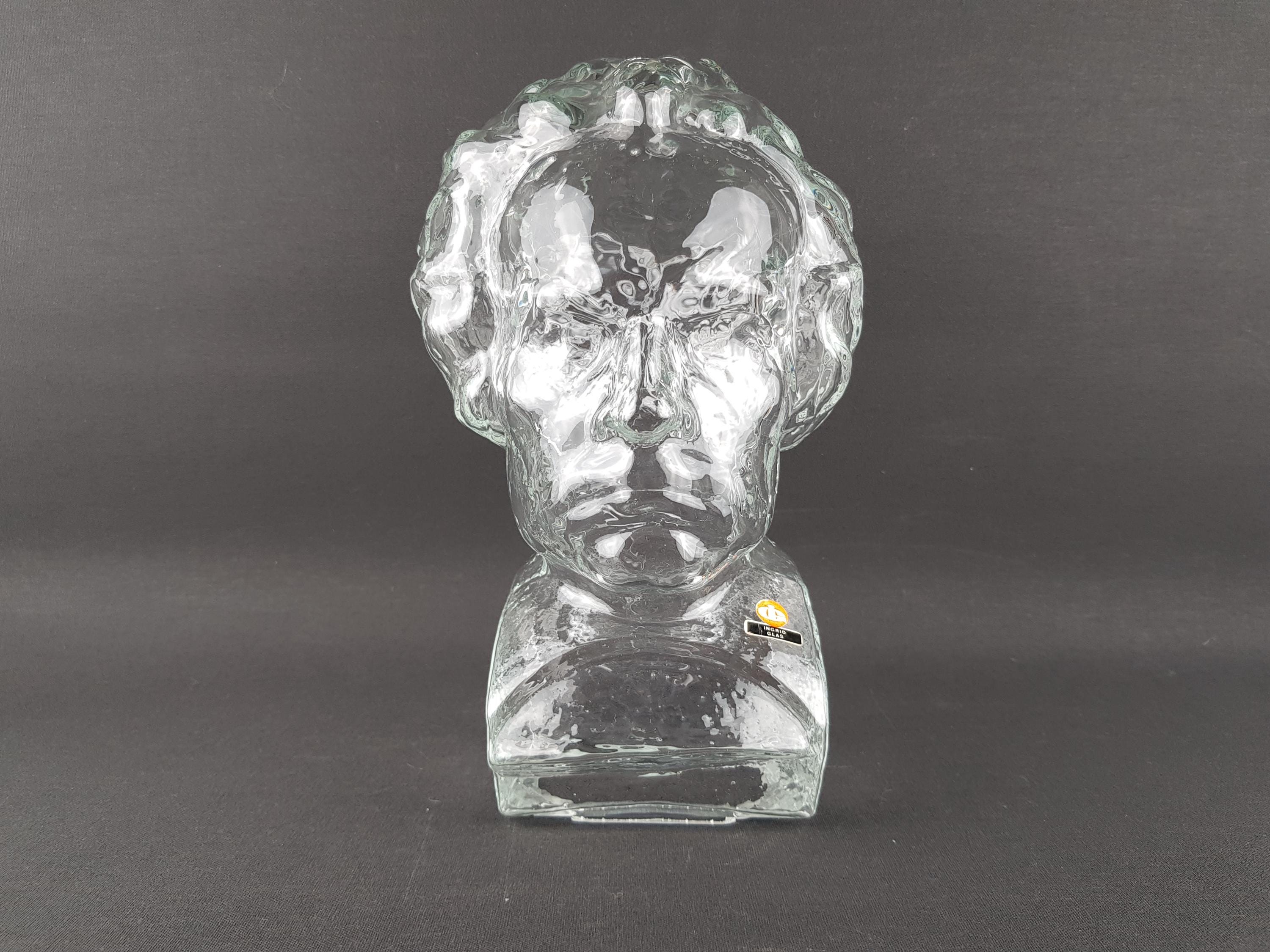 ヴィンテージ INGRID GLAS ガラス製ヘッドホンホルダー、帽子キャップ