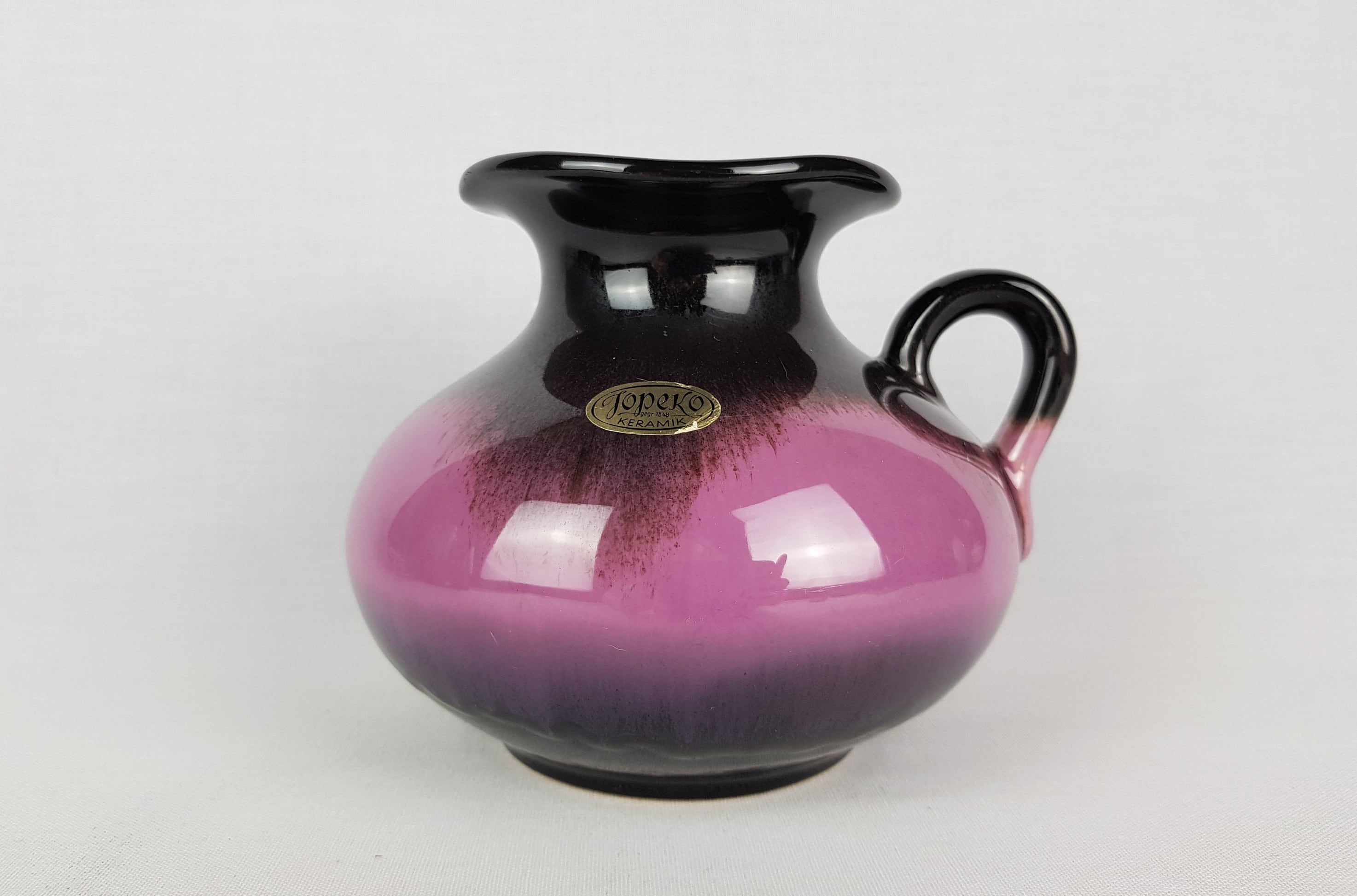 Reserved --Vintage JOPEKO KERAMIK Purple Vase 013 18 West