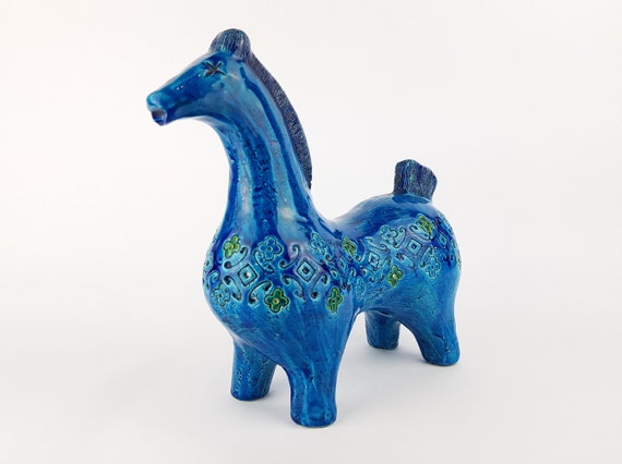 【値下げ可】Bitossiイタリア製 置物 羊&ヤマアラシ　【刻印あり】 RARE Vintage BITOSSI Horse With 