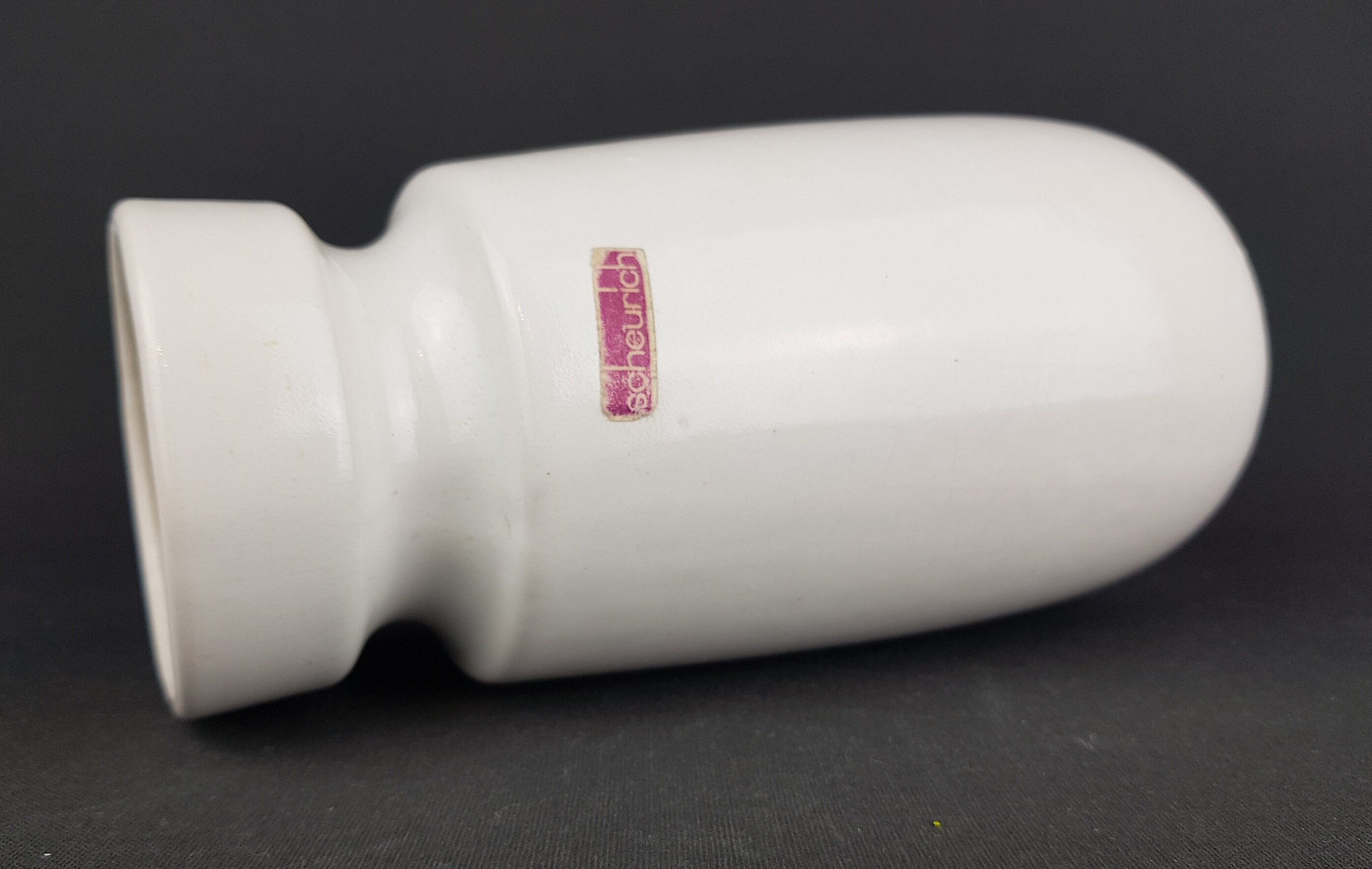 ヴィンテージ SCHEURICH KERAMIK ホワイト花瓶 242 22 西ドイツ陶器