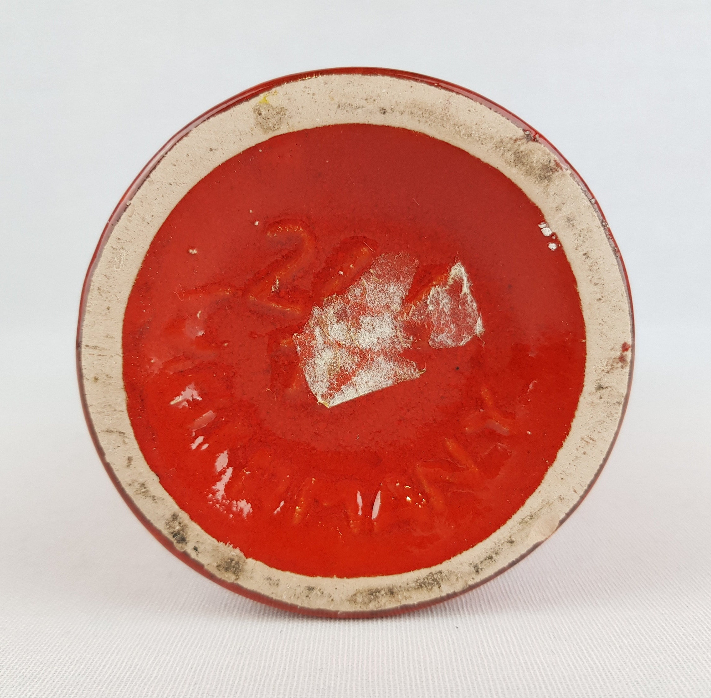 ヴィンテージ SCHEURICH KERAMIK 赤とオレンジの花瓶 244 17 西ドイツ