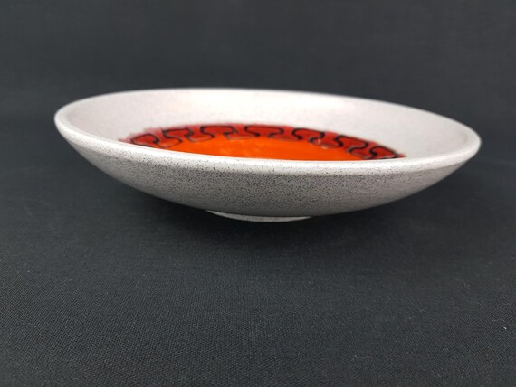 Buy Vintage Orange DÜMLER & BREIDEN Relief Fat Lava Bowl 226-20