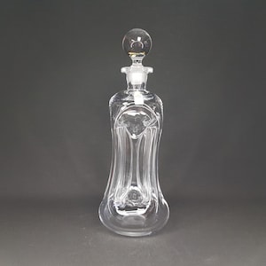 Vintage HOLMEGAARD Kluk Kluk Clear Glass Decanter by Jacob Bang from Denmark 1970s
