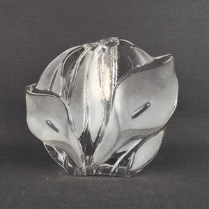 Vintage WALTHER GLAS Solifleur Transparent Glass Vase West Germany 1960s 1970s