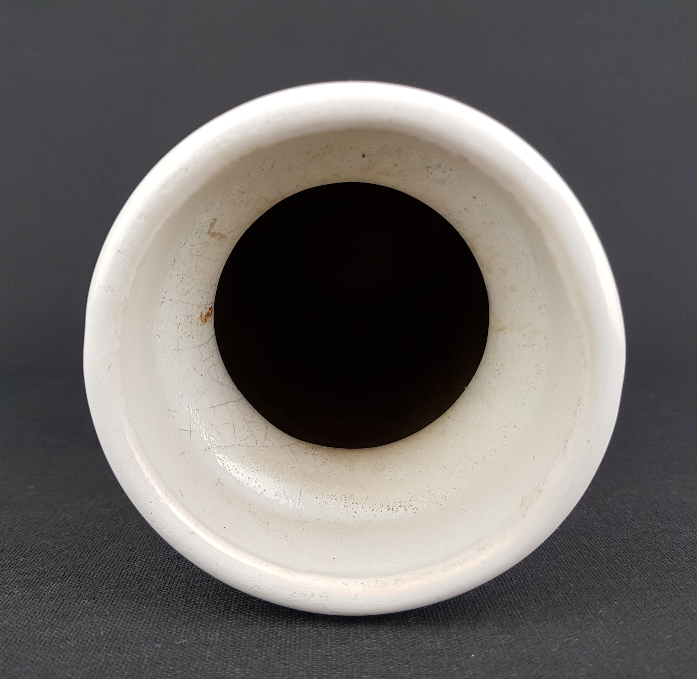 ヴィンテージ SCHEURICH KERAMIK ホワイト花瓶 242 22 西ドイツ陶器