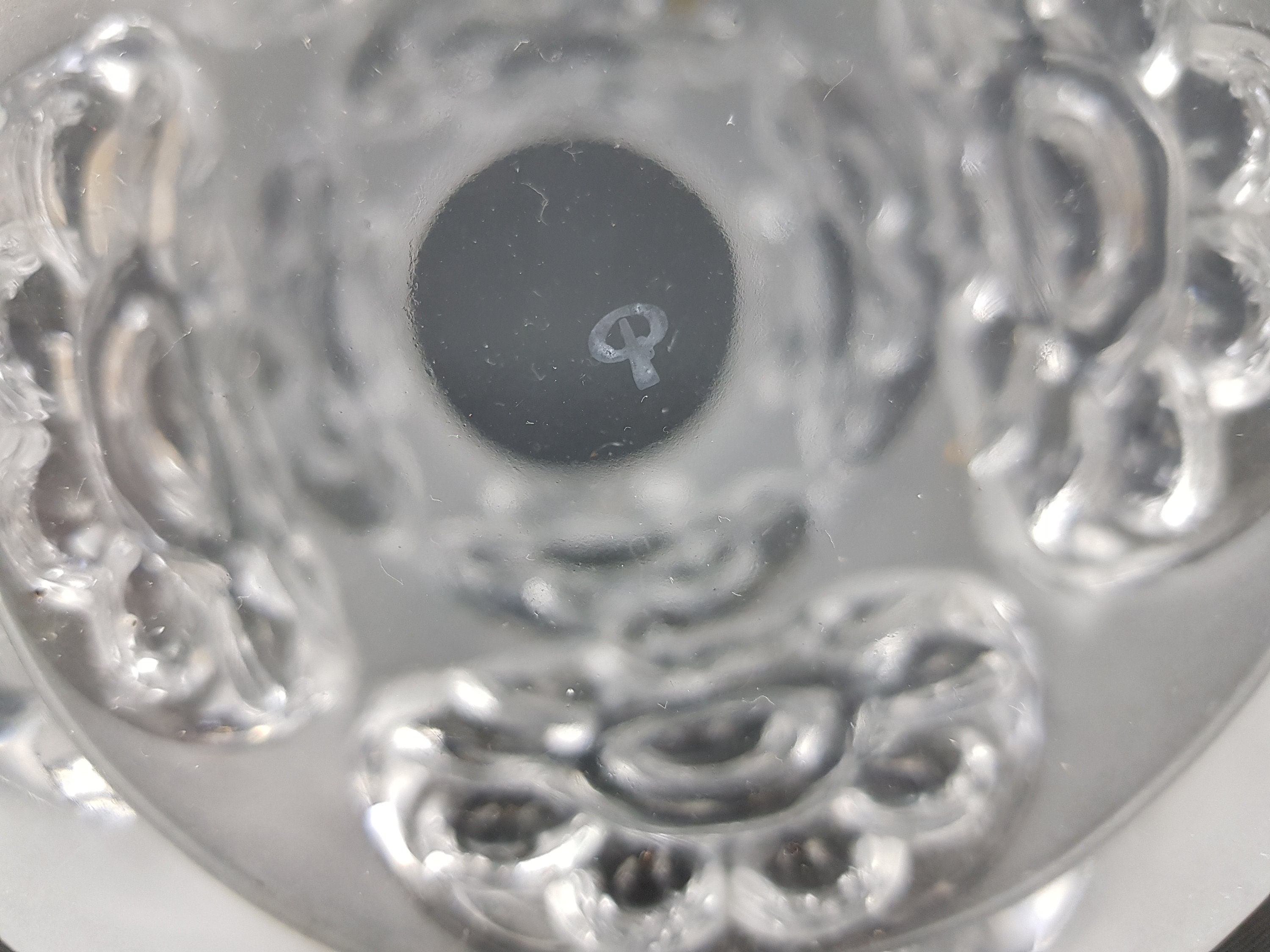 ヴィンテージ シリンダー PEILL UND PUTZLER フロストガラス 花瓶