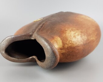 ヴィンテージ CARSTENS ATELIER KERAMIK 魚口花瓶 西ドイツ陶器 1960