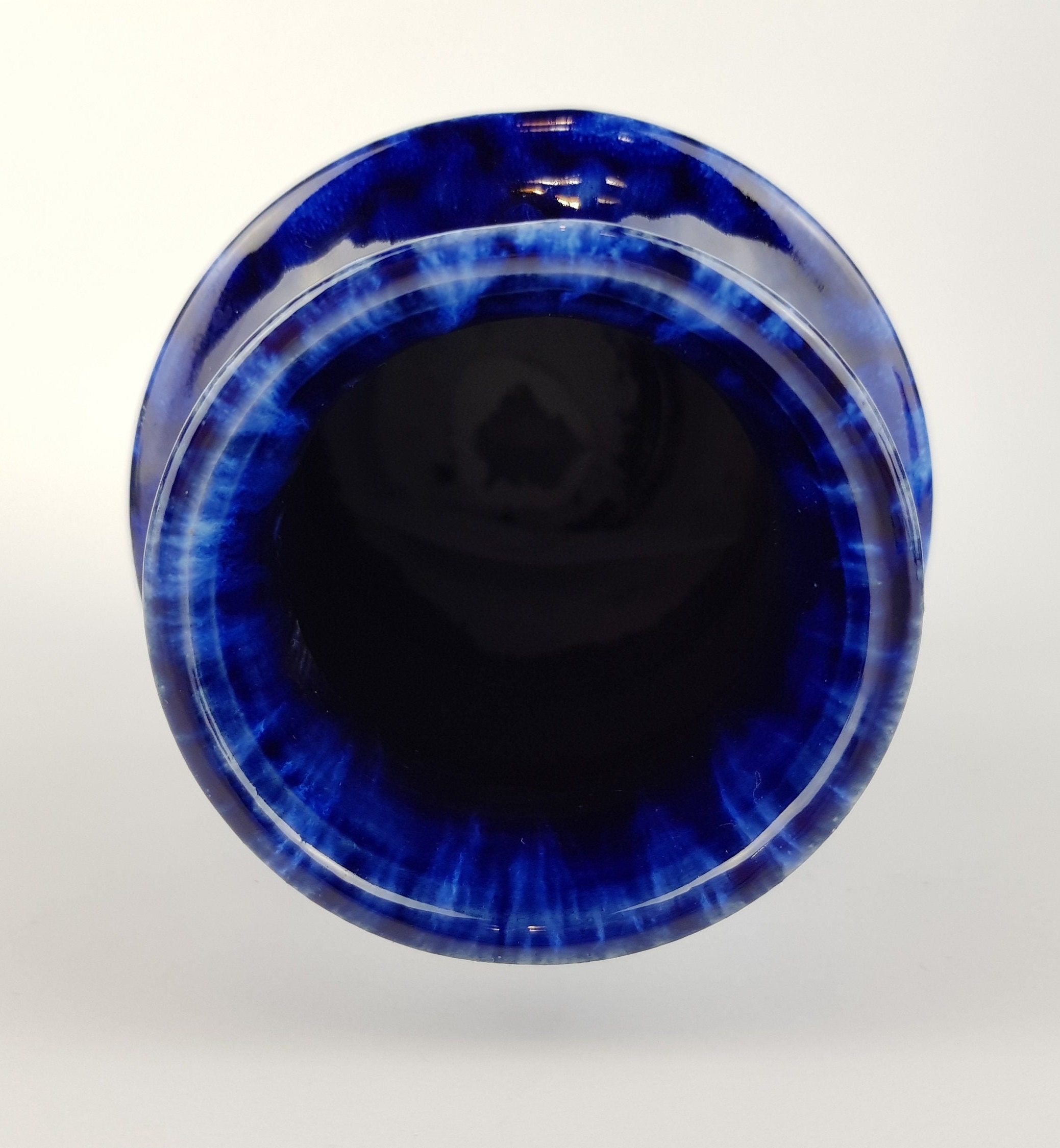 Vintage SCHEURICH KERAMIK Blue PAGODE Vase 267/20 West Vintage SCHEURICH KERAMIK Blue PAGODE Vase 267/20 West