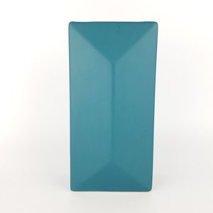 Vintage ASA SELECTION (former Sgrafo Modern) Petrol Green Vase West German Pottery 1980s
