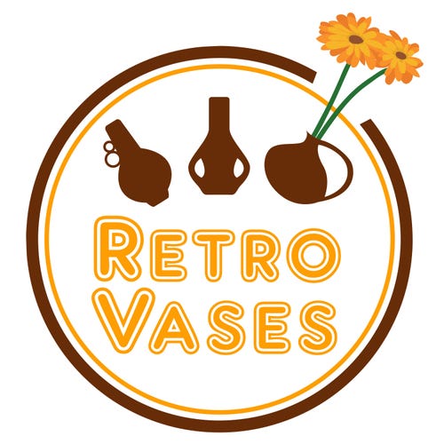 Vintage RUSCHA KERAMIK 849/3 Floor Vase With Enzian Decor West