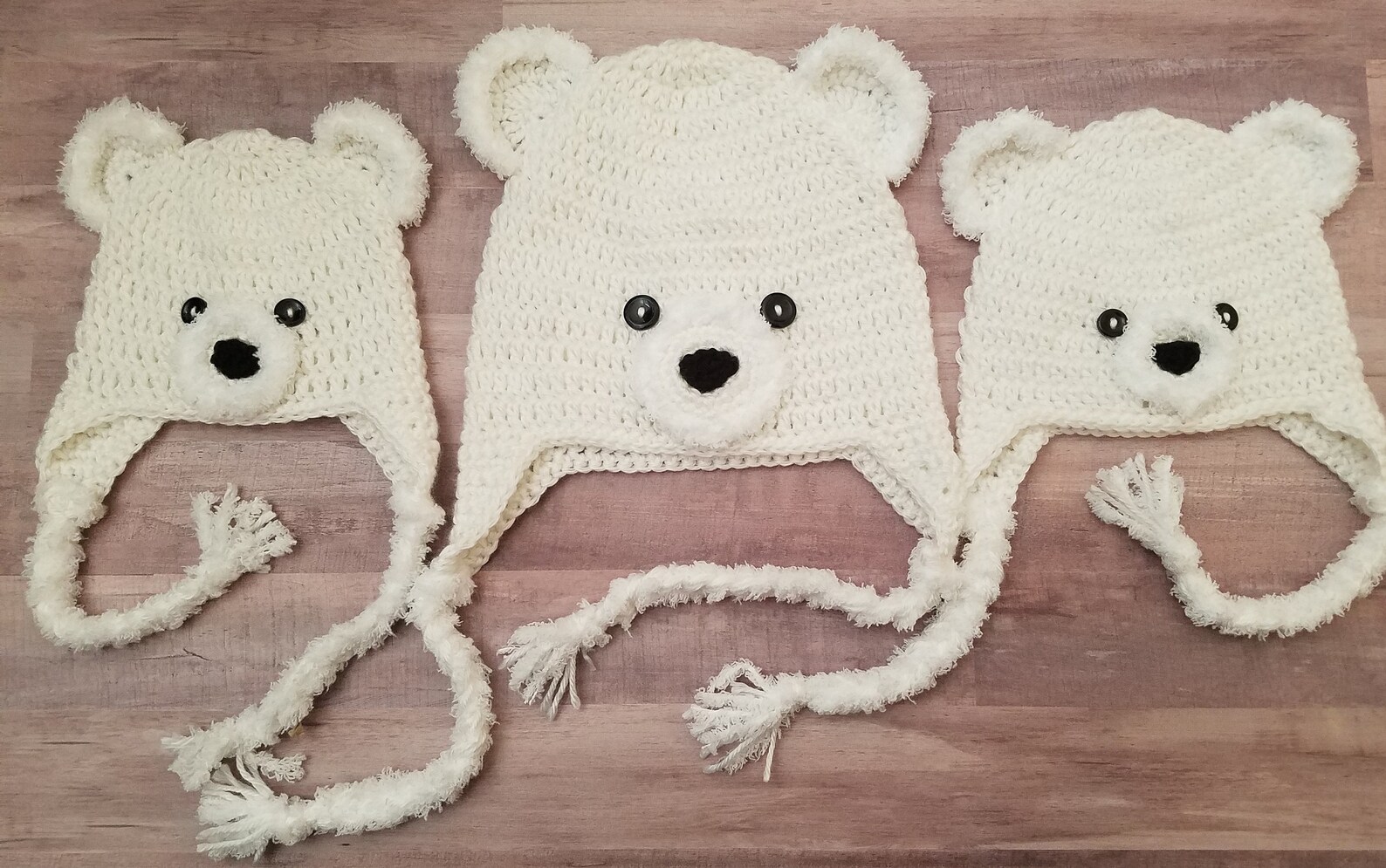 Crochet Polar Bear Hat PDF PATTERN newborn Infant Toddler Etsy