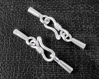 4 of Karen Hill Tribe Silver Cord End Caps Clasp 2mm | KAB104