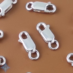 10 of 925 Sterling Silver Lobster Clasps 12x4mm | SLB102