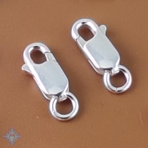 925 Sterling Silver Lobster Clasps 12x4mm (5) | SLB102