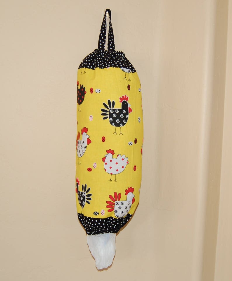 Handmade Rooster/chicken Plastic Bag Holder Etsy