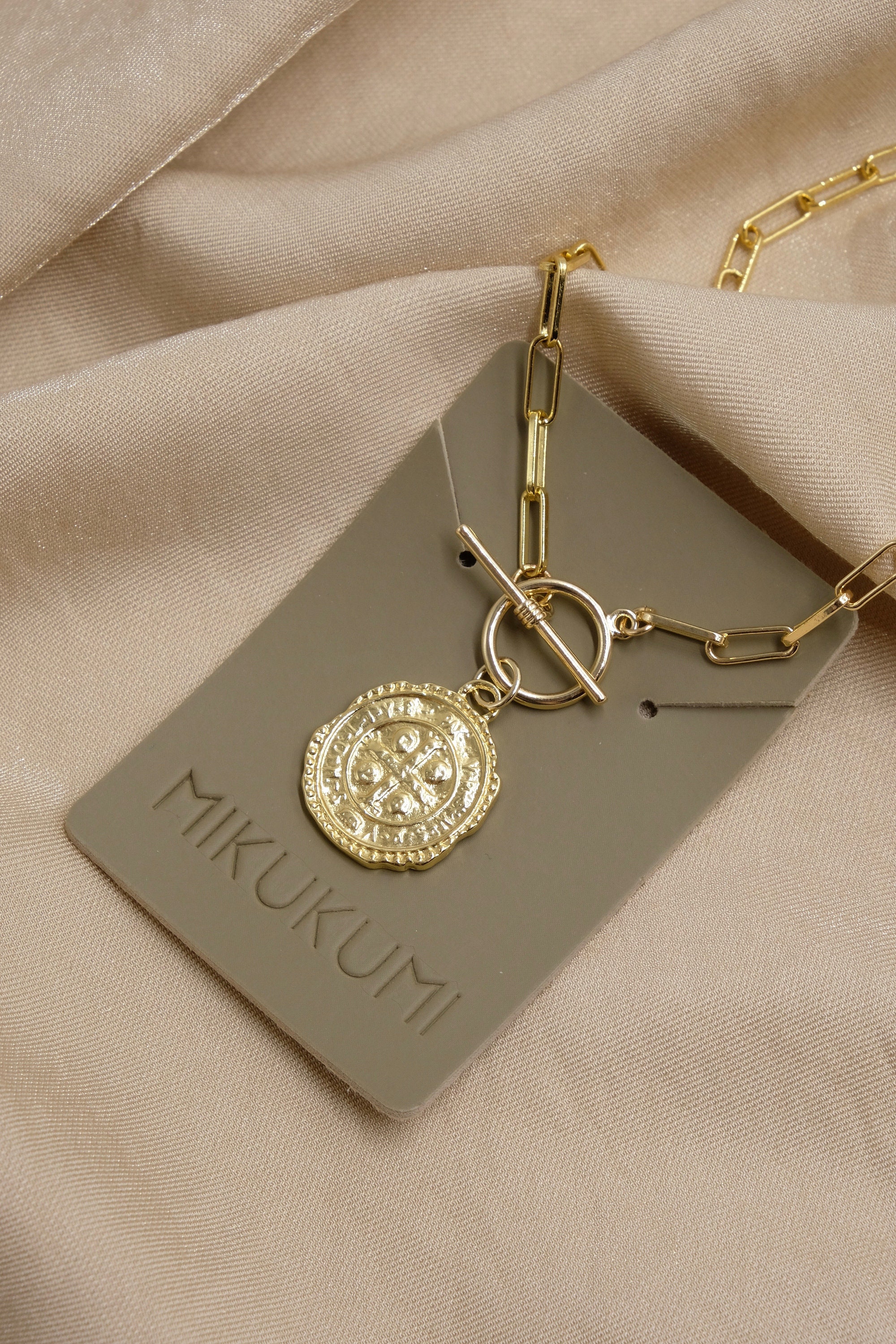 Gold Coin Necklace 18k Gold Filled 