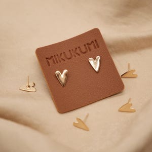 Heart Stud Earrings, Dainty Heart Earrings, Valentines Gift Earrings, Birthday Gift