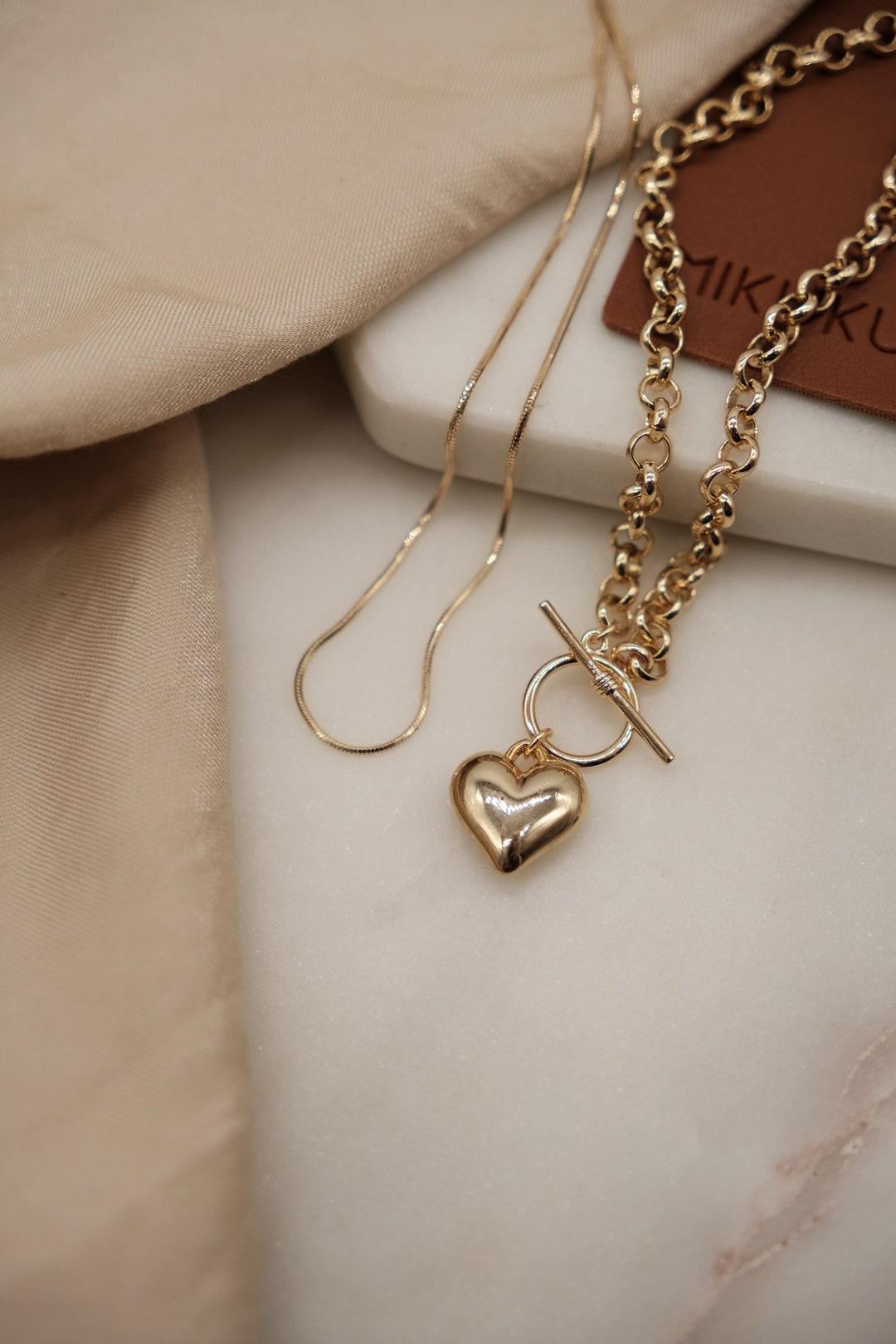 HEART TOGGLE NECKLACE main image 1