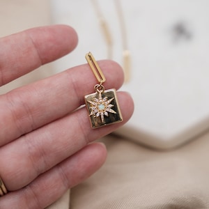 Star Layered Necklace. North Star Necklace, 18k Gold Filled Necklace, Layered Necklace, Birthday gift, Gift for her, Stacking Necklace
