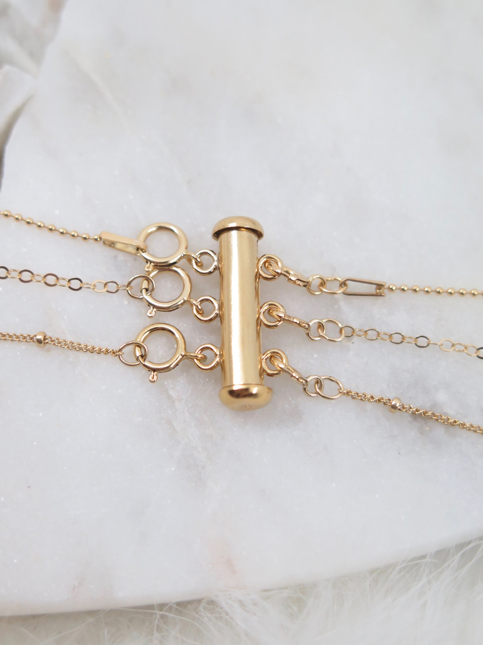 Layered Necklace Detangler 14K Gold Filled Detangler Clasp Etsy
